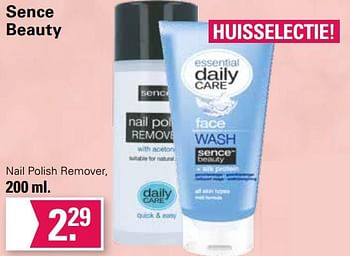 Promoties Nail polish remover - Sence - Geldig van 29/11/2023 tot 23/12/2023 bij De Online Drogist