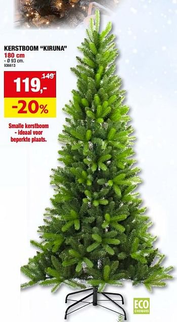 Promoties Kerstboom kiruna - Huismerk - Hubo  - Geldig van 13/12/2023 tot 24/12/2023 bij Hubo