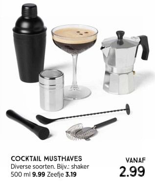 Promoties Cocktail musthaves - Huismerk - Xenos - Geldig van 10/12/2023 tot 24/12/2023 bij Xenos