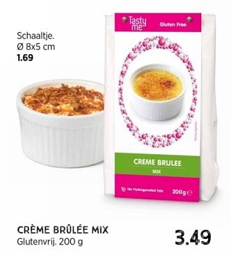 Promoties Crème brulée mix - Tasty Me - Geldig van 10/12/2023 tot 24/12/2023 bij Xenos