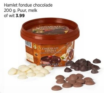 Promoties Hamlet fondue chocolade - Huismerk - Xenos - Geldig van 10/12/2023 tot 24/12/2023 bij Xenos