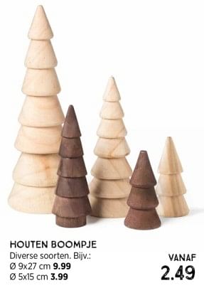 Promoties Houten boompje - Huismerk - Xenos - Geldig van 10/12/2023 tot 24/12/2023 bij Xenos