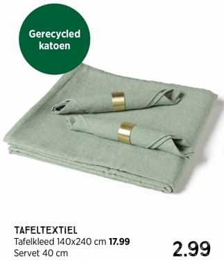 Promoties Tafeltextiel servet - Huismerk - Xenos - Geldig van 10/12/2023 tot 24/12/2023 bij Xenos