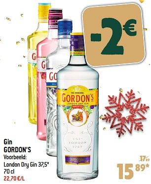 Promoties Gin gordon’s - Gordon's - Geldig van 13/12/2023 tot 19/12/2023 bij Louis Delhaize