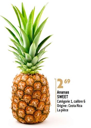 Promotions Ananas sweet - Produit maison - Match - Valide de 06/12/2023 à 31/12/2023 chez Match