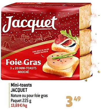 Promotions Mini-toasts jacquet - Jacquet - Valide de 06/12/2023 à 31/12/2023 chez Match