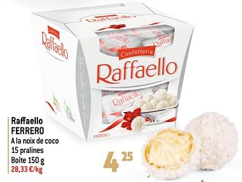 Promotions Raffaello ferrero - Ferrero - Valide de 06/12/2023 à 31/12/2023 chez Match