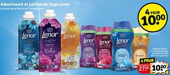 Promotions Adoucissant et parfum de linge lenor - Lenor - Valide de 12/12/2023 à 24/12/2023 chez Kruidvat