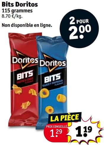 Promotions Bits doritos - Doritos - Valide de 12/12/2023 à 24/12/2023 chez Kruidvat