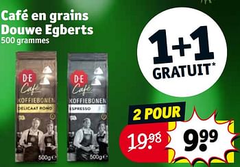 Promotions Café en grains douwe egberts - Douwe Egberts - Valide de 12/12/2023 à 24/12/2023 chez Kruidvat