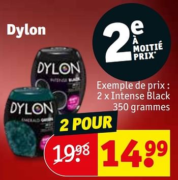 Promotions Dylon intense black - Dylon - Valide de 12/12/2023 à 24/12/2023 chez Kruidvat