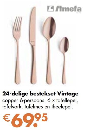 Promoties 24-delige bestekset vintage - Amefa - Geldig van 06/12/2023 tot 26/12/2023 bij Europoint
