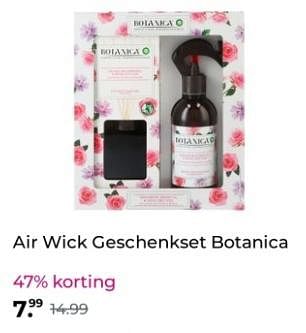 Promoties Air wick geschenkset botanica - Airwick - Geldig van 10/12/2023 tot 24/12/2023 bij Plein