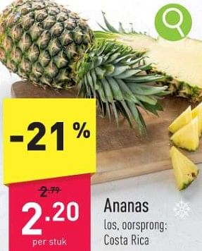 Promoties Ananas - Huismerk - Aldi - Geldig van 18/12/2023 tot 24/12/2023 bij Aldi