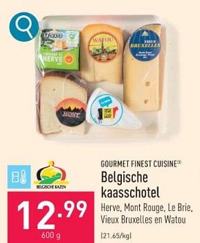 Promoties Belgische kaasschotel - Gourmet Finest Cuisine - Geldig van 18/12/2023 tot 29/12/2023 bij Aldi