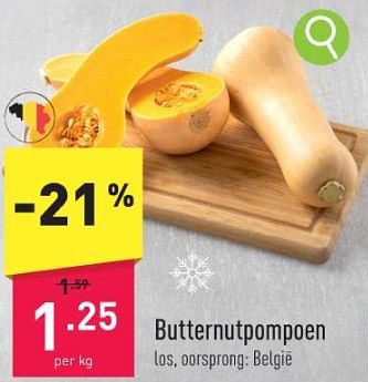Promoties Butternutpompoen - Huismerk - Aldi - Geldig van 18/12/2023 tot 24/12/2023 bij Aldi
