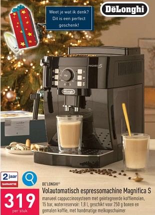 Promoties De`longhi volautomatisch espressomachine magnifica s - Delonghi - Geldig van 20/12/2023 tot 29/12/2023 bij Aldi