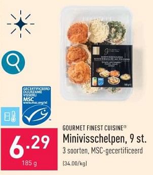 Promoties Minivisschelpen - Gourmet Finest Cuisine - Geldig van 18/12/2023 tot 29/12/2023 bij Aldi