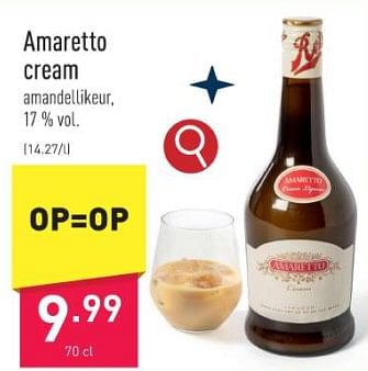 Promoties Amaretto cream - Huismerk - Aldi - Geldig van 22/12/2023 tot 29/12/2023 bij Aldi
