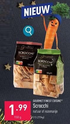 Promoties Scrocchi - Gourmet Finest Cuisine - Geldig van 18/12/2023 tot 29/12/2023 bij Aldi