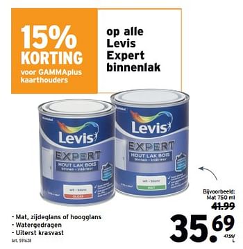 Promoties Levis expert binnenlak - Levis - Geldig van 13/12/2023 tot 19/12/2023 bij Gamma