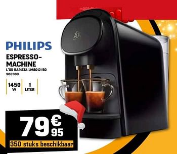 Promoties Philips espresso-machine l`or barista lm8012-60 - Philips - Geldig van 14/12/2023 tot 20/12/2023 bij Electro Depot