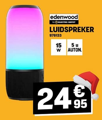 Promoties Edenwood luidspreker - Edenwood  - Geldig van 14/12/2023 tot 20/12/2023 bij Electro Depot