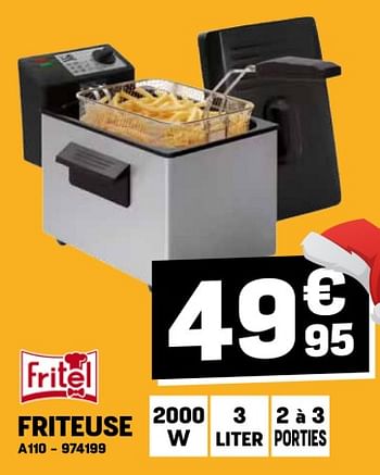 Promoties Fritel friteuse a110 - Fritel - Geldig van 14/12/2023 tot 20/12/2023 bij Electro Depot