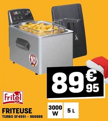 Promoties Fritel friteuse turbo sf4551 - Fritel - Geldig van 14/12/2023 tot 20/12/2023 bij Electro Depot