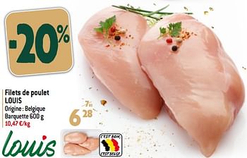 Promoties Filets de poulet louis - Louis - Geldig van 13/12/2023 tot 19/12/2023 bij Match