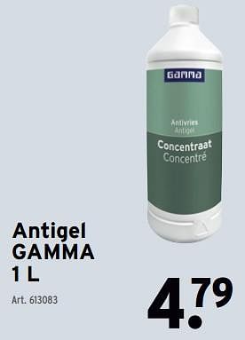 Promotions Antigel gamma - Gamma - Valide de 13/12/2023 à 19/12/2023 chez Gamma