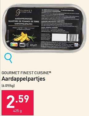 Promoties Aardappelpartjes - Gourmet Finest Cuisine - Geldig van 22/11/2023 tot 31/12/2023 bij Aldi