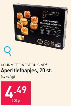 Promoties Aperitiefhapjes - Gourmet Finest Cuisine - Geldig van 22/11/2023 tot 31/12/2023 bij Aldi