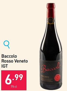 Promoties Baccolo rosso veneto igt - Rode wijnen - Geldig van 22/11/2023 tot 31/12/2023 bij Aldi