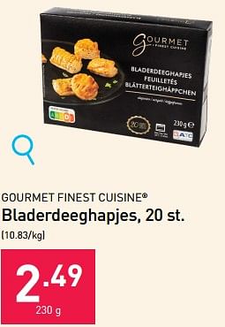 Promoties Bladerdeeghapjes - Gourmet Finest Cuisine - Geldig van 22/11/2023 tot 31/12/2023 bij Aldi