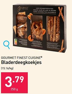 Promoties Bladerdeegkoekjes - Gourmet Finest Cuisine - Geldig van 22/11/2023 tot 31/12/2023 bij Aldi
