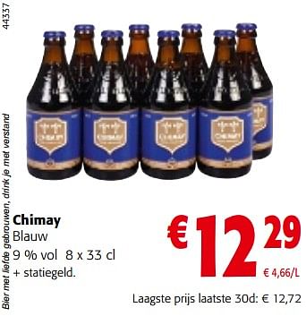 Promoties Chimay blauw - Chimay - Geldig van 13/12/2023 tot 31/12/2023 bij Colruyt