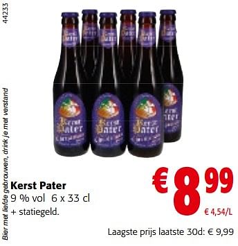 Promotions Kerst pater 9 % vol - Kerst Pater - Valide de 13/12/2023 à 31/12/2023 chez Colruyt