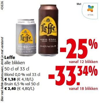 Promoties Leffe alle blikken - Leffe - Geldig van 13/12/2023 tot 31/12/2023 bij Colruyt