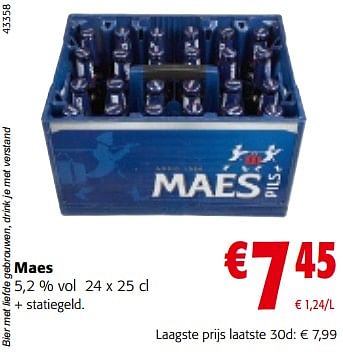 Promoties Maes 5,2 % vol - Maes - Geldig van 13/12/2023 tot 31/12/2023 bij Colruyt