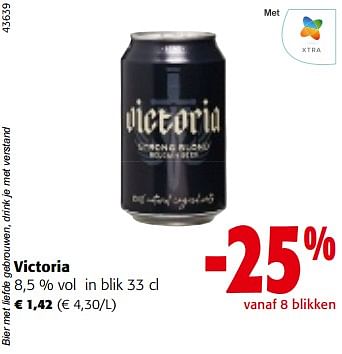 Promoties Victoria 8,5 % vol - Victoria - Geldig van 13/12/2023 tot 31/12/2023 bij Colruyt