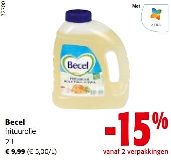 Promoties Becel frituurolie - Becel - Geldig van 13/12/2023 tot 31/12/2023 bij Colruyt