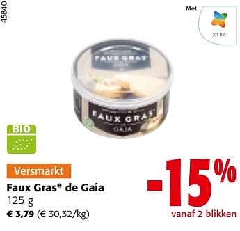 Promoties Faux gras de gaia - Gaia - Geldig van 13/12/2023 tot 31/12/2023 bij Colruyt
