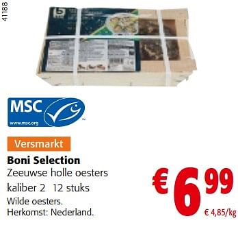 Promoties Boni selection zeeuwse holle oesters - Boni - Geldig van 13/12/2023 tot 31/12/2023 bij Colruyt