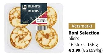 Promoties Boni selection blini’s - Boni - Geldig van 13/12/2023 tot 31/12/2023 bij Colruyt