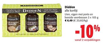 Promoties Didden alle konfijt - Didden - Geldig van 13/12/2023 tot 31/12/2023 bij Colruyt