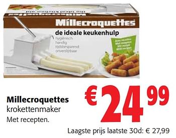 Promoties Millecroquettes krokettenmaker - Millecroquettes - Geldig van 13/12/2023 tot 31/12/2023 bij Colruyt