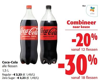 Promotions Coca-cola alle flessen - Coca Cola - Valide de 13/12/2023 à 31/12/2023 chez Colruyt