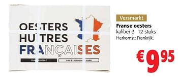 Promoties Franse oesters - Huismerk - Colruyt - Geldig van 13/12/2023 tot 31/12/2023 bij Colruyt