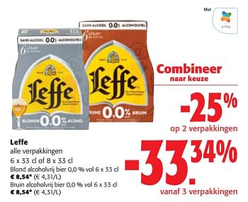 Promoties Leffe alle verpakkingen - Leffe - Geldig van 13/12/2023 tot 31/12/2023 bij Colruyt